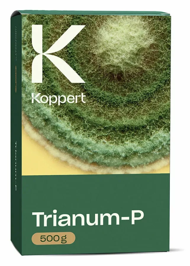 Trianum-P (Trichoderma harzianum T-22) 500 g carton, product page hero pack shot