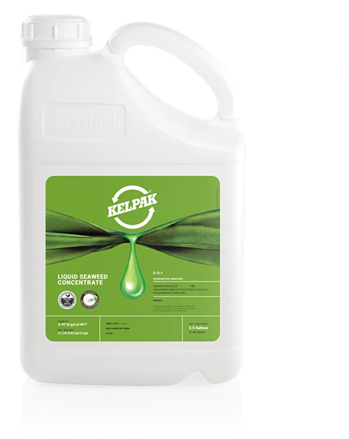 Kelpak Liquid Seaweed Concentrate (USA) 0-0-1, 2.5 gallon (9.46 L) pack