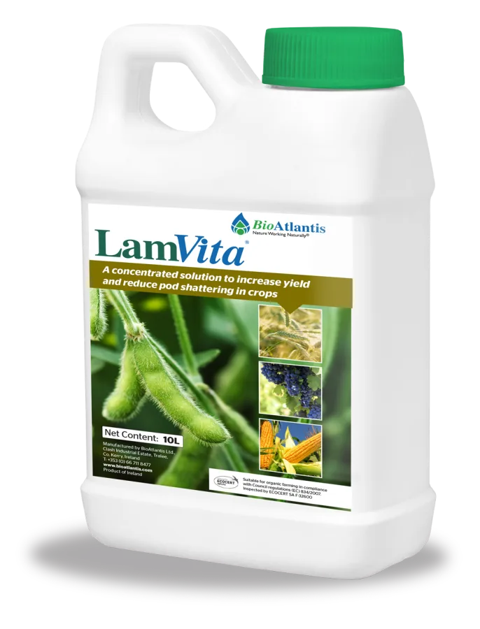 LamVita® - a concentrated solution to increase yield and reduce pod shattering in crops, 10L jerrycan