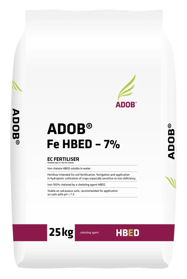 ADOB® Fe HBED, 7%, 25 kg bag (EC fertiliser, iron 100% chelated by HBED)
