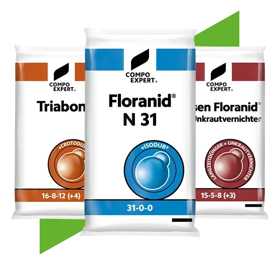 Floranid® & other SRF products, product-group image for COMPO EXPERT's methylene-urea slow-release Floranid® range