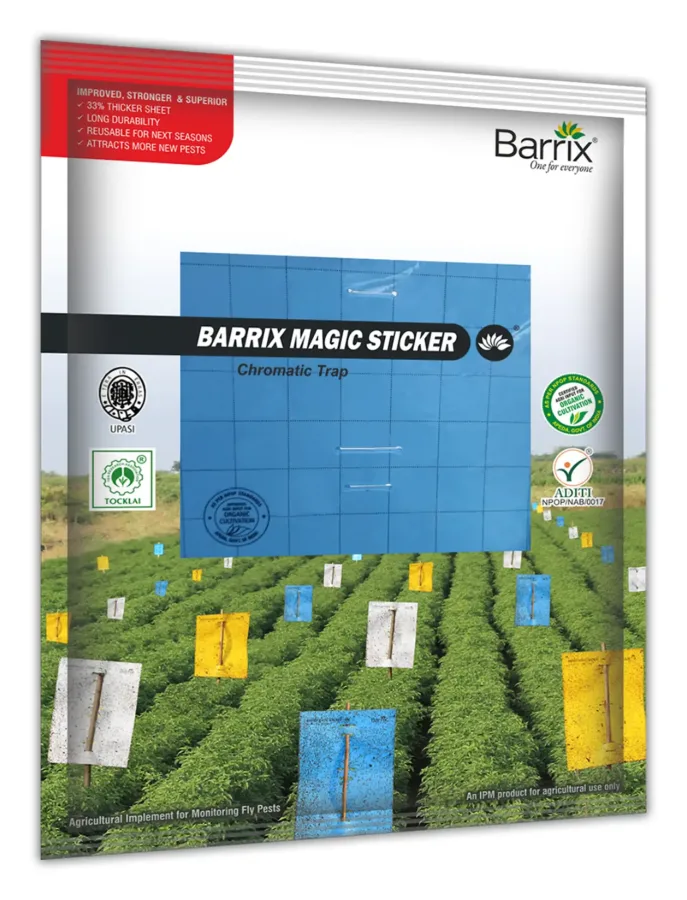 Barrix Magic Sticker - Chromatic Trap - Blue sheet (retail pouch pack shot, SKU BMS-Blue-Sheet)
