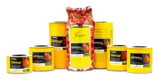 Optiroll Yellow Range, chromatic glue rolls, full size range