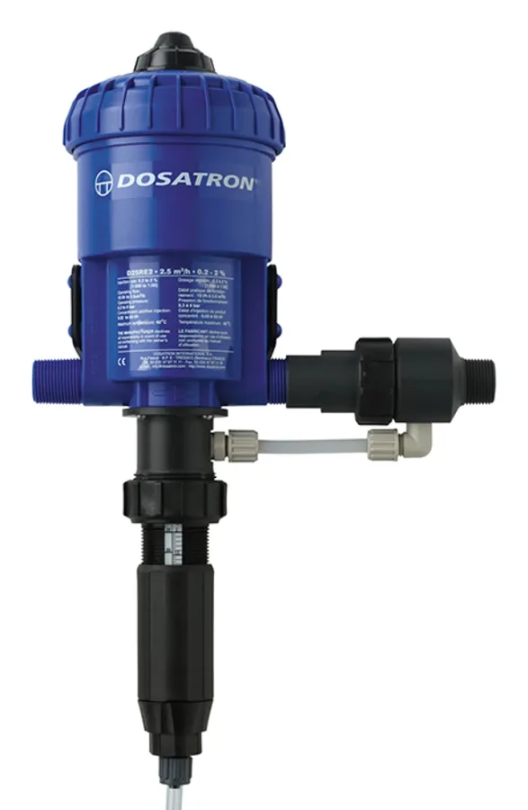 D25RE2IE external-injection variant of the D25RE2 dosing pump