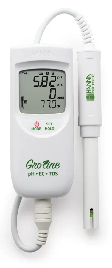 HI9814 GroLine Waterproof Portable pH/EC/TDS Meter
