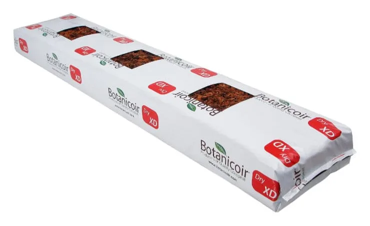Coir grow bags, Botanicoir Dry XD branded grow bag with three planting holes