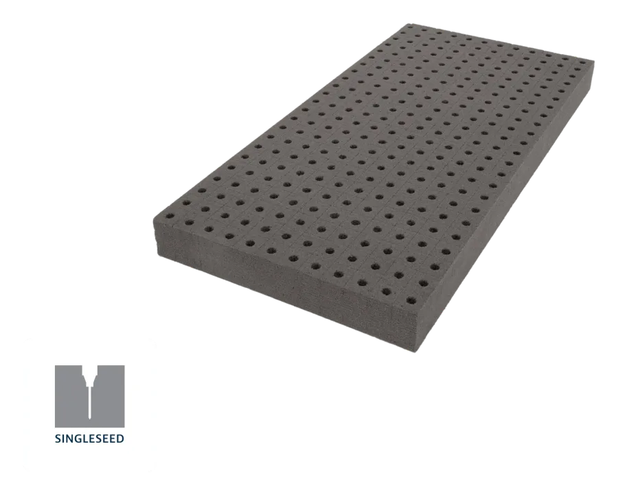 276CT OASIS® AeroSelect™ PlugSheet, Singleseed (item# 87-82761) - hero SKU, sold 20 sheets per case
