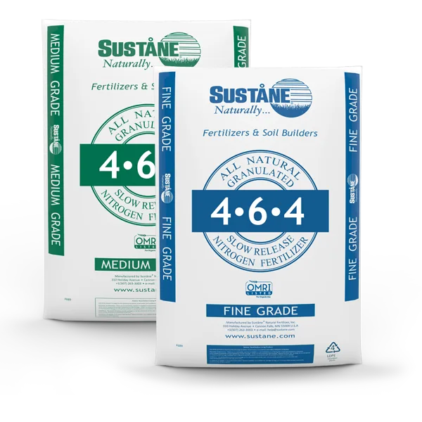 Suståne 4-6-4 Organic Plant Starter and Soil Builder, 50 lb bag (fine and medium grades)