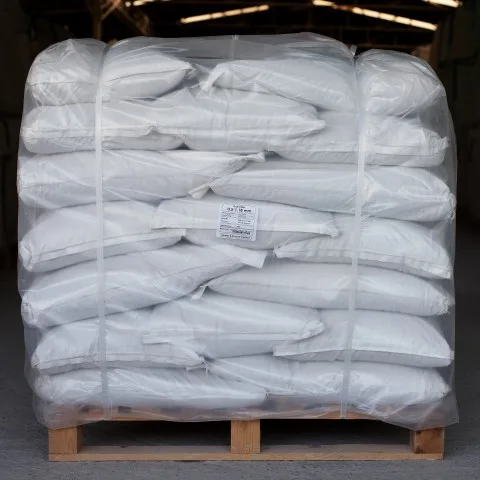 Shrinked, 40 x 25 kg pp bags on one pallet (Rota zeolite - clinoptilolite standard packaging)