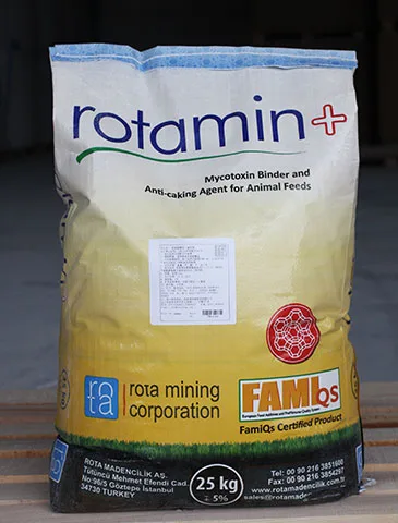 Custom Pp Bag - Opp Film Coated, 25 kg pp bag, photo print quality (shown as Rota Mining's own printed 'rotamin+' 25 kg bag)