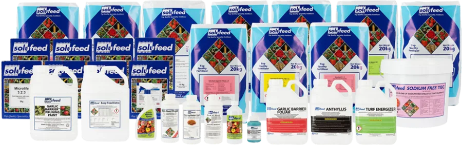 Solufeed product range as shown on the Solufeed home page ('All Available in Our Shop')